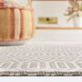 thumbnail image 4 of SAFAVIEH Martha Stewart Cotton Geometric Area Rug, Taupe/Cream, 5' x 7', 4 of 8