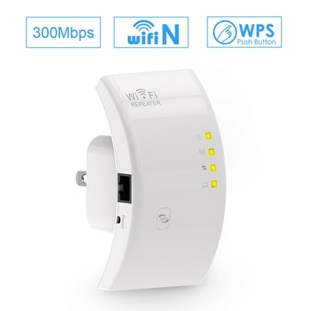 MECO WiFi Range Extender Wireless Repeater signalbooster 300Mbps WiFi Signal Amplifier Booster Supports Repeater/Access Point Mode with Network Interface and WPS Button, Extends WiFi to