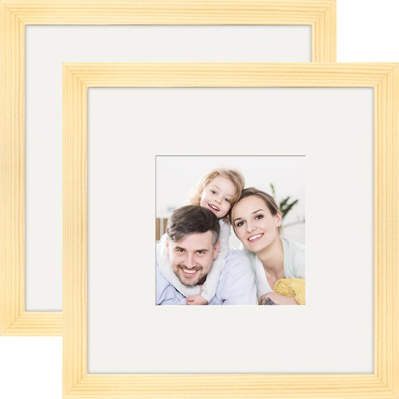 Marco de fotos WUTL 8 x 8 unidades de madera maciza para pared/mesa