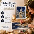 thumbnail image 4 of Christmas Pearl Diamond Painting DIY Art Kit with Frame (5D) Christmas Pearl Bead Art Craft for Adults,Gemstone Diamond Dots Bead Painting for Home Wall Decor, 4 of 7