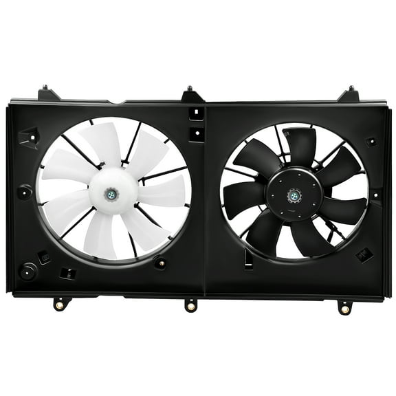 CCIYU Radiator or Condenser Cooling Fan Fit for 04-07 Honda Accord Fits select: 2003-2007 HONDA ACCORD EX