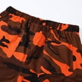thumbnail image 6 of Mens Cargo Shorts with Multi Pockets Elastic Waist Short Pants Drawstring Ripstop Straight Leg Cargo Shorts Relaxed Fit Outdoor Hiking Camo Stretch Pants,Saffron 2XL, 6 of 6