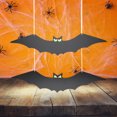 thumbnail image 3 of 16 Uds. Murciélago negro colgante versátil Halloween impermeable decoración de césped interior al aire libre, 3 of 9