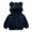 Navy, variant on MKOSPLRT Fuzzy Fleece Hoodies for Baby Boy Girl Warm Jackets Long Sleeve Full Zip Thick Coats Cute Ear Hooded Solid Outerwear with Pockets