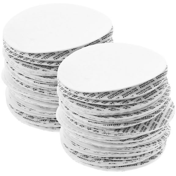 Raindrops White Sealing Gaskets for Home Use Wide Application Fits Most Jars and Bottle Lids 100pcs