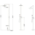 thumbnail image 5 of Freestanding Outdoor Shower with Detachable Shower Head, Deck Mounted Shower Set, 5 of 5