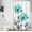 Teal, variant on Unique Floral Grey Shower Curtain for Bathroom Decor, White and Gray Daisy Flower Elegant Wildflower Design Farmhouse Stall Shower Curtains with Hooks Set, 36 X 72 Inches