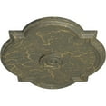 thumbnail image 3 of Ekena Millwork 24"W x 20 1/2"H x 1 1/8"P Waltz Ceiling Medallion (Fits Canopies up to 5 1/4"), Hand-Painted Witch Hazel Crackle, 3 of 5