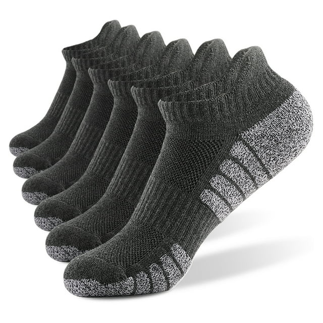 Calcetines 6 pares de calcetines deportivos de tobillo Calcetines atléticos de corte bajo de punto g Abanopi Calcetines