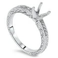 thumbnail image 1 of 1/10ct Vintage Diamond Ring Setting Solid 14K White Gold, 1 of 4