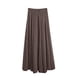 thumbnail image 4 of Faldas de Cintura Elástica para Mujeres Verano Casual Tamaño Grande Lino una Línea Longitud Del Tobillo Sólido, 4 of 9