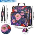 thumbnail image 2 of FORMRS Zipper Binder with Shoulder Strap 2-inch Ring 500 Sheet Capacity File Bag, Beautiful Floral Pattern, 2 of 5
