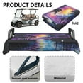 thumbnail image 6 of Yuyamidu Purple Sunset Golfcart Seat Cover Coconut Tree Golf Cart Seat Towel Blanket for 2-Person Seats Club Car Seats Cushion Cover Outdoor Sport Decor, 6 of 8