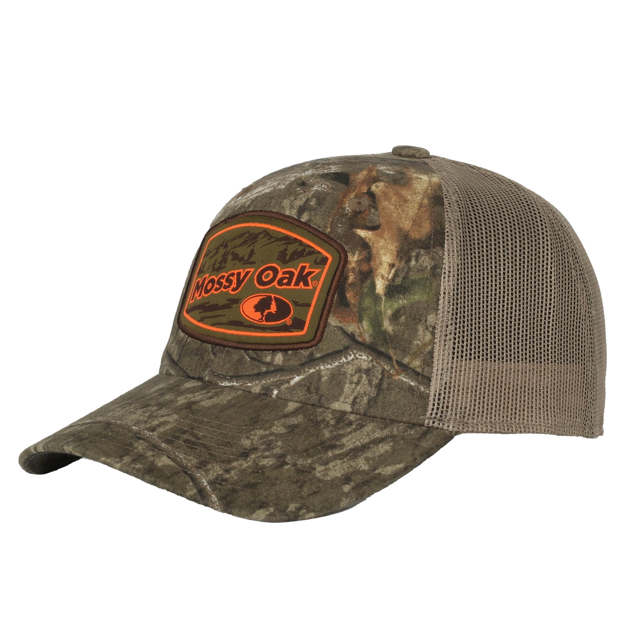Men's Mossy Oak® Structured Camo Hunting Hat, Low Profile, Adjustable Snap Closure, One Size Fits Most.