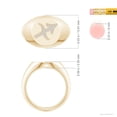 thumbnail image 4 of ANGARA Natural 0.02 Ct. Diamond Fashion Ring in 14K Yellow Gold for Women (Ring Size: 3), 4 of 9