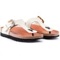 thumbnail image 2 of V.Gan Vegan Kiwi Footbed Tortoiseshell Sandals, 2 of 4