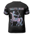 thumbnail image 3 of Lotusprinthandmade Sagittarius Personalized Name Zodiac Sign Unisex T-shirt 3D S-5XL Multicolor, 3 of 5