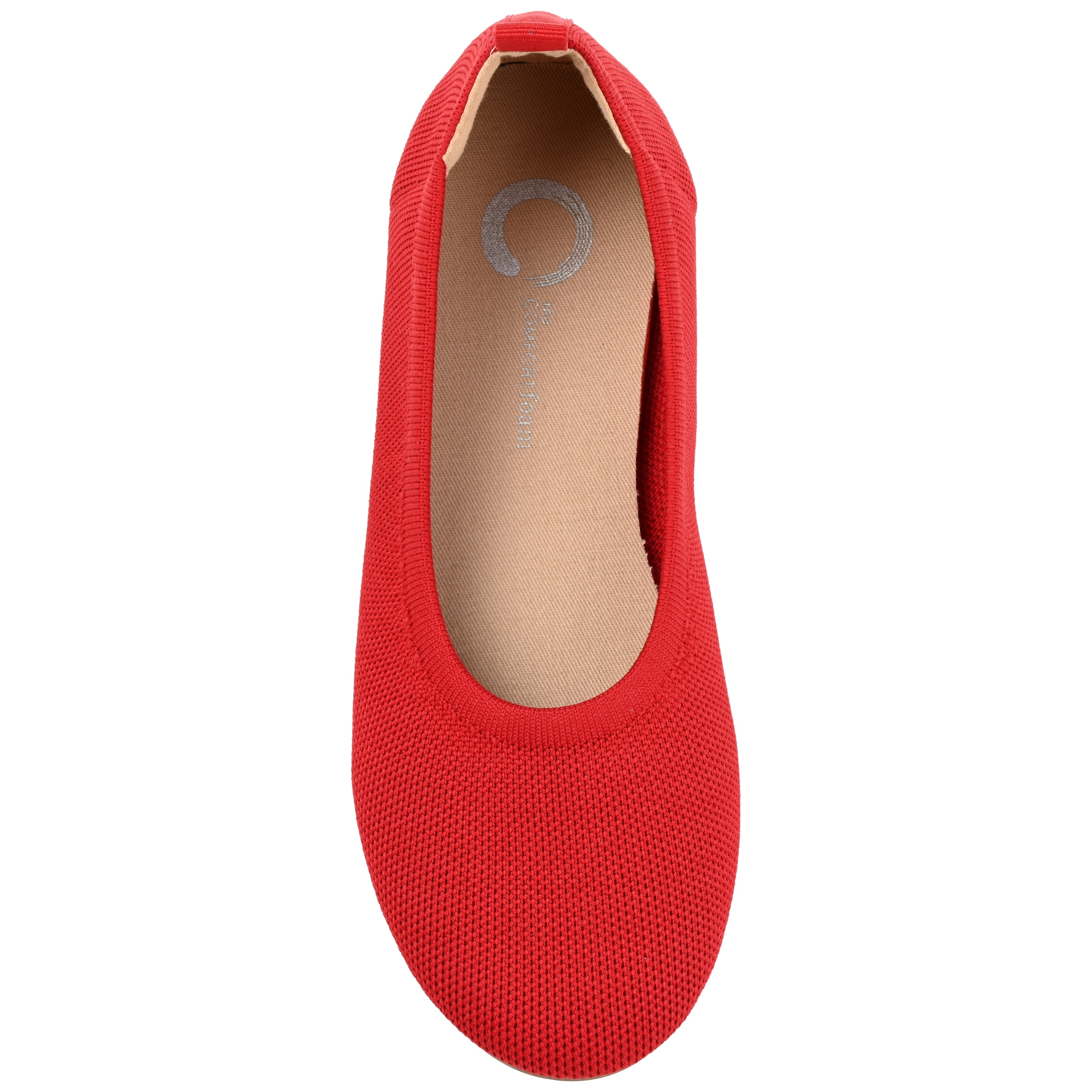 Journee Womens Jersie Knit Foldable Round Toe Slip On Dress Flats, Widths Available