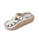 thumbnail image 5 of Sandalias de mujer Calzado Lazy Suela gruesa Mujer para uso diario Viajes en interiores 36 Blanco Yuyangstore Zapatillas de verano, 5 of 8