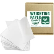 Cellulose Weighing Paper Sheet,Smooth Weigh Paper, Nitrogen Free,Non-Absorbing, High-Gloss,6"X6",1000 PCS