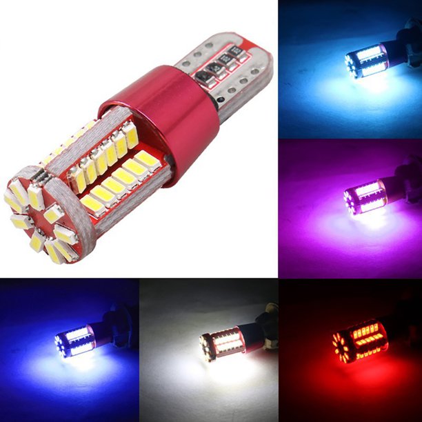 Gwong Autos 57SMD LED CAR DRL DIAMIENTO DE LUZ DE LA LUZ DE LA LUZ DE LA LUZ DE LA LÁMPA DEL CANBUS T10 W5W Gwong 24003732