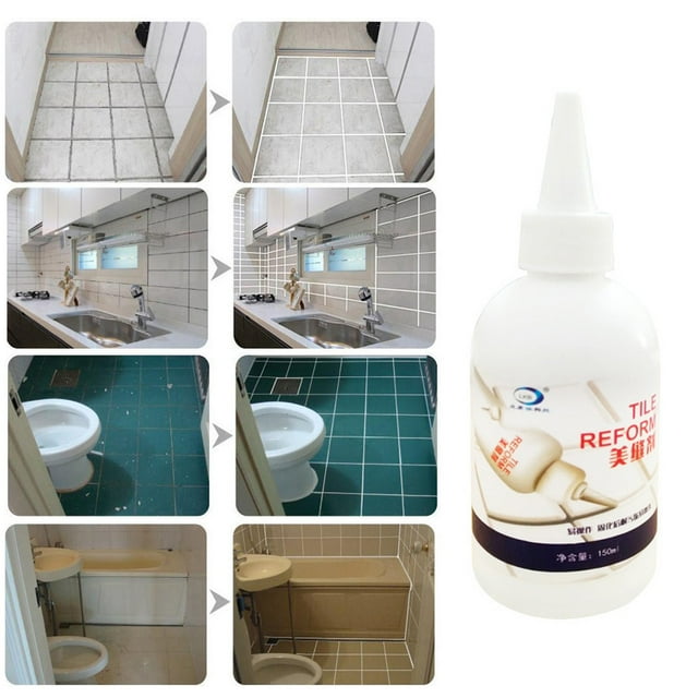Weloille Grout Tiling Tile Reviver Repair, Home Waterproof Tile Gap Refill Agent Tile Reform Coating Mold Cleaner Tile Sealer Repair Glue