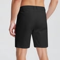 thumbnail image 5 of Casual Dress Shorts for Men Stretch Quick Dry Breathable Golf Shorts All Day Comfy Work Bottoms with Pockets, #02 Black, XL, 5 of 6