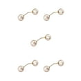 thumbnail image 2 of QualitChoice Broche de Robe Style Simple Accessoire de Mode pour Femme Vêtements Féminins Ornement Bijou Cadeau Perle Chandail Cardigan Clip Type 4 5ensemble, 2 of 6