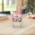 thumbnail image 2 of Hello Valentine’s Day Persian Flower Crown Romantic Pink Floral 16oz Pint Beer Glass Mug Cat Lover Kitten Owner Gifts Beer Glasses Cup - 00031, 2 of 5