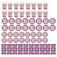 thumbnail image 1 of Coronation Paper Dinnerware Paper Cups Plates Napkins Tablecloth Party Decoration Supplies, 1 of 4