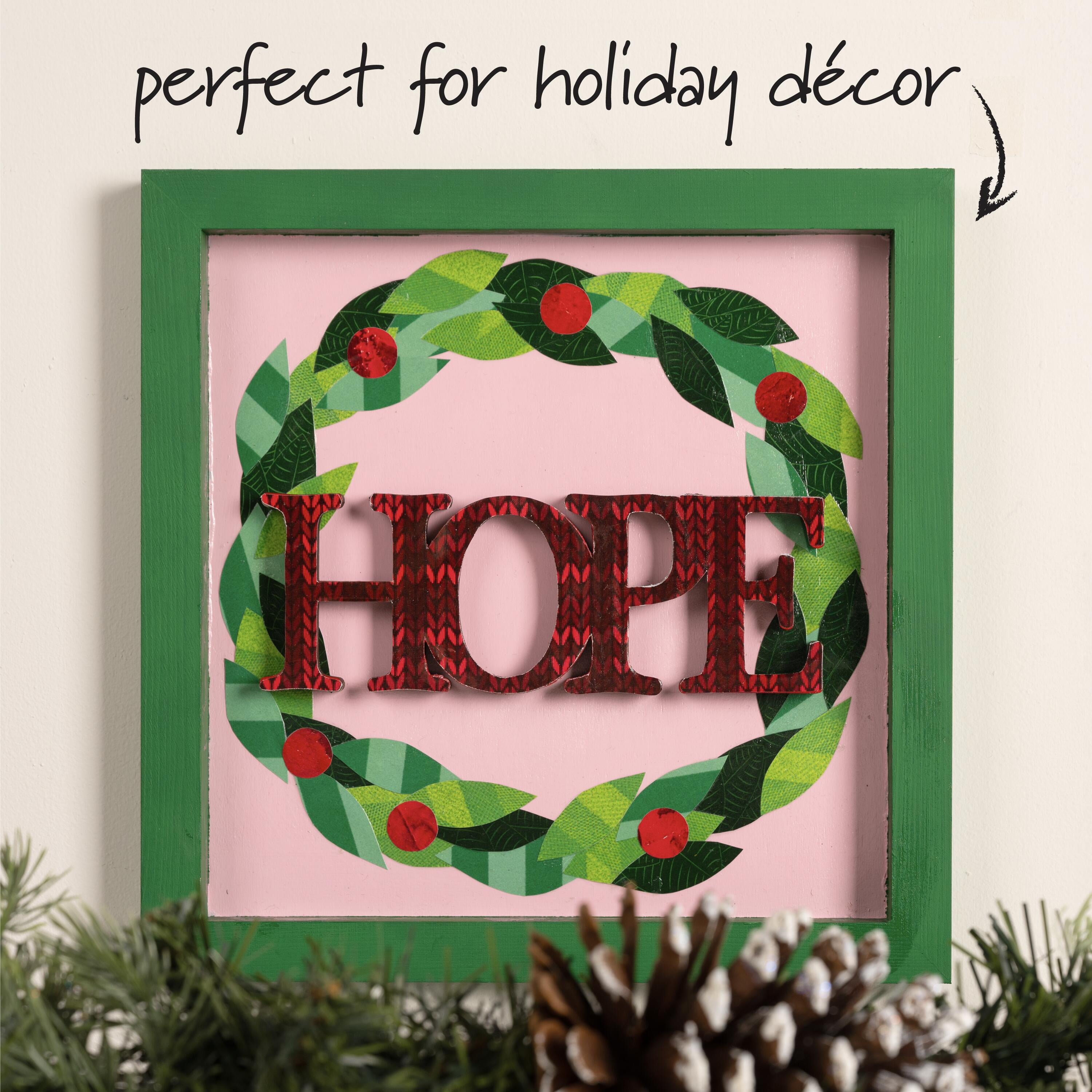(2 pack) Plaid Unpainted Wood Surfaces, Hope, 7"
