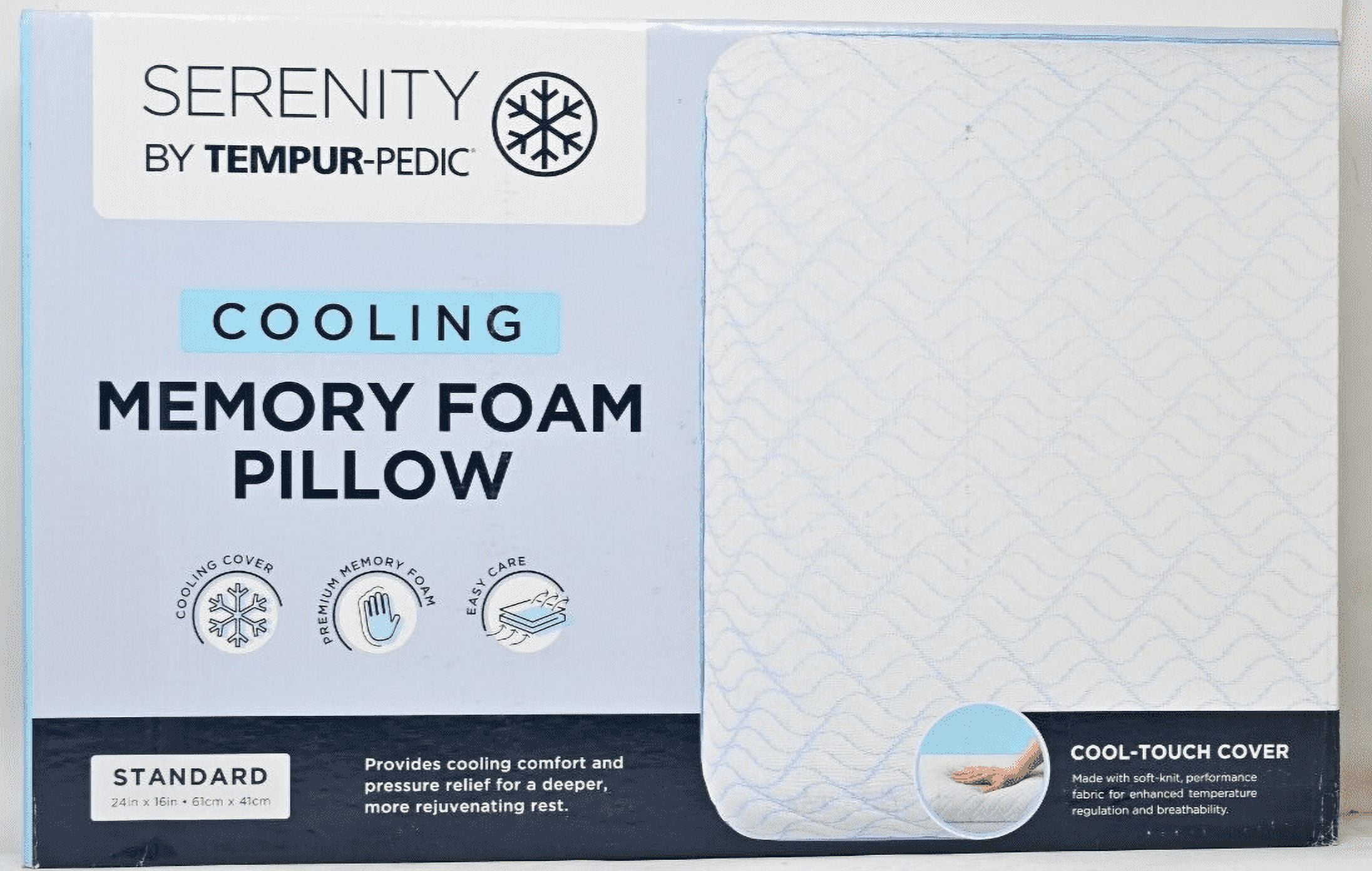 Dream Serenity Cooling Side Sleeper True Support Memory Foam Pillow Queen Size Walmart