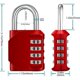 thumbnail image 4 of (Red) Outdoor Code Lock, Code Lock for Locker, 4 Digit Lock for Gym, Locker Room, College, School Cabinet, 4 of 5