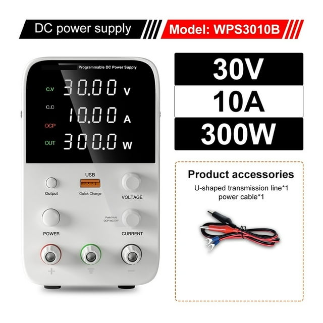 Adjustable DC Power Supply Digital Laboratory Bench Power Supply Regulated Switching Power Supply Variable Coarse And Fine Adjustments Voltage Regulator