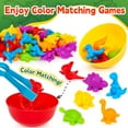 thumbnail image 3 of Dinosaur Toys,Color Sorting Toys for Toddlers 1-3,Montessori Education Learning Toy,Toddler Activities Sensory Training & Counting Games for 3 Year Old Boys Girls, 3 of 7