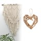 thumbnail image 5 of Adorno de madera en forma de corazón, hecho a mano, para colgar en forma de corazón para madres. S, 5 of 8