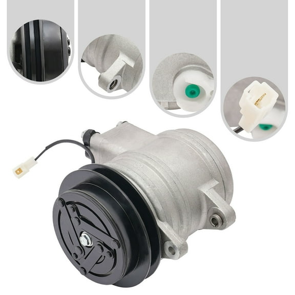 Miumaeov For OE Mahindra Tractor 4510 / 5010 2538 AC A/C Compressor SP10 1GRV 12Volt