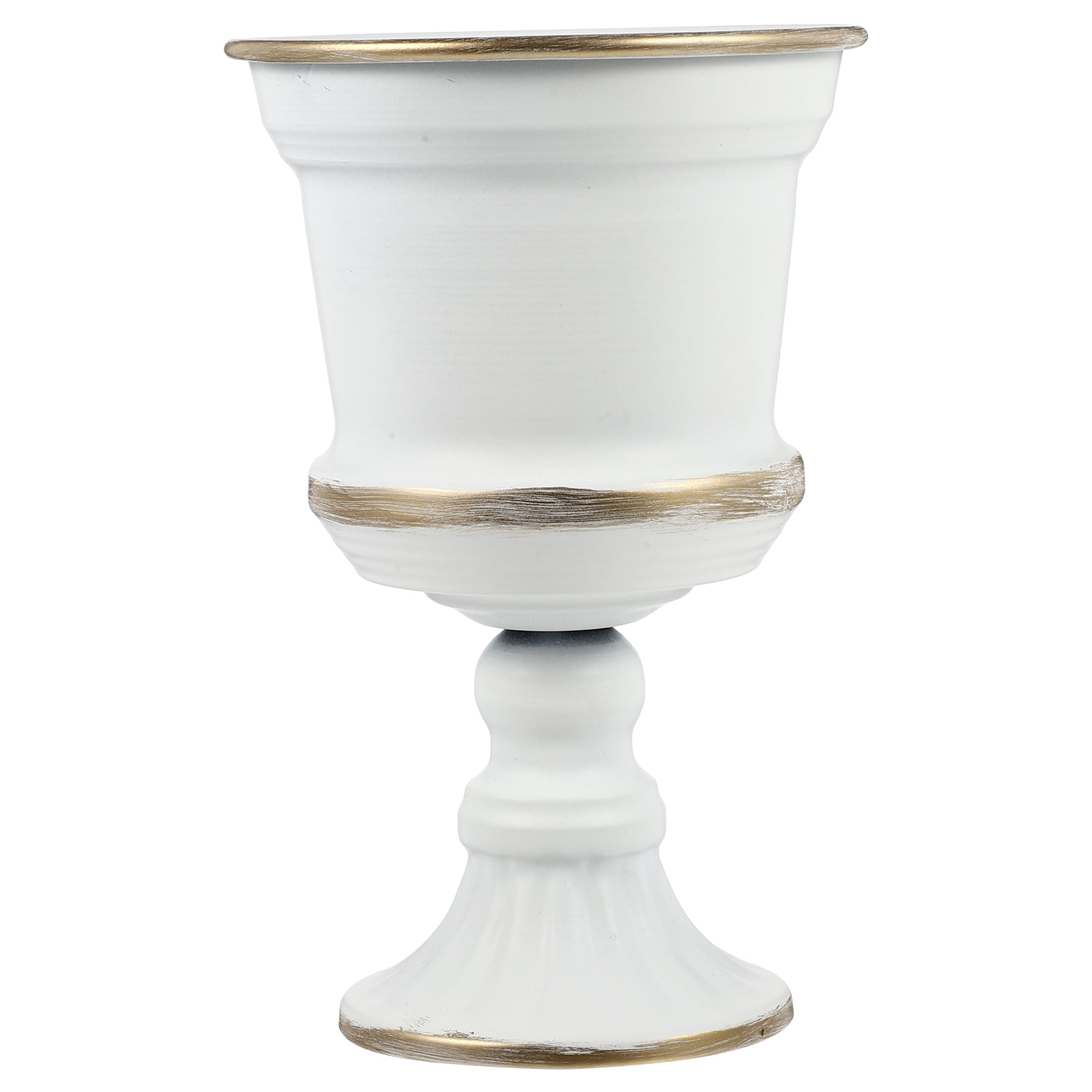 Flower Vase Urn Planter Metal Pot Wedding Gold Vases Stand Trumpet Centerpieces Column Outdoor Plant Garden Tall Pillar