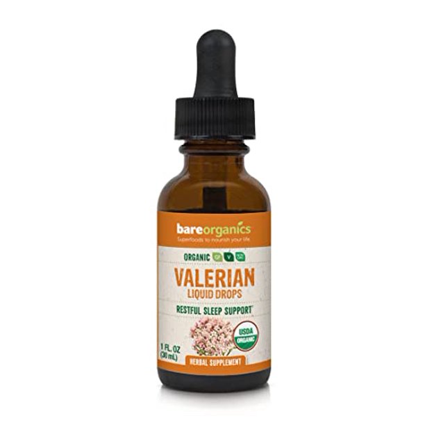 Valerian Liquid Drops, Herbal Supplement, Organic Drops, 1