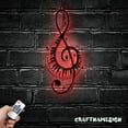 thumbnail image 2 of Craftnamesign Musical Note Metal Wall Art LED Light, Music Name Sign, Music Room Decor, 2 of 5