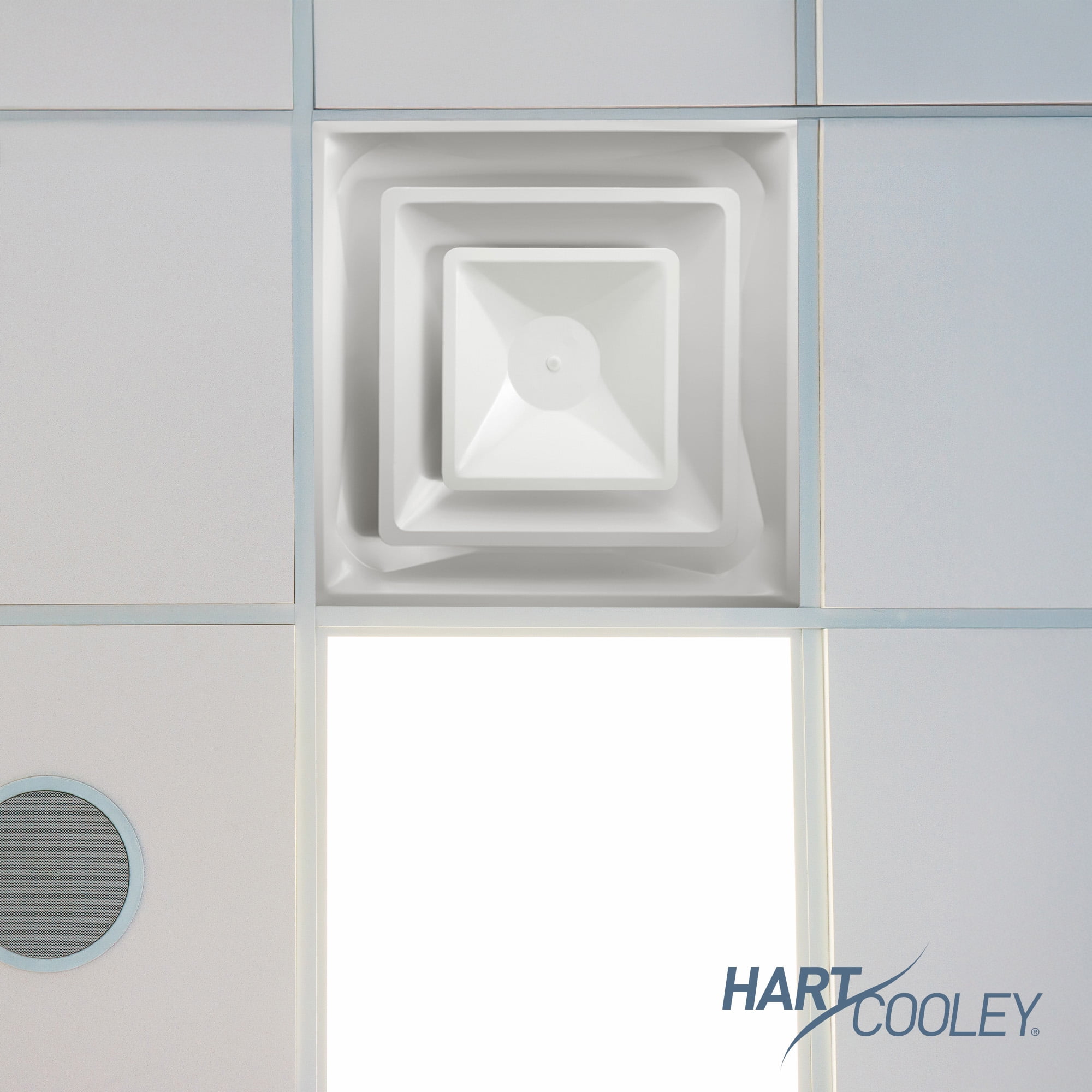 Hart & Cooley Steel 4-Way Diffuse with 2 Cone Design and 6 Inch Fixed Collar