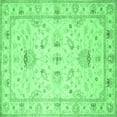 thumbnail image 1 of Ahgly Company Indoor Square Oriental Emerald Green Traditional Area Rugs, 3' Square, 1 of 4
