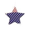 thumbnail image 2 of erdimoy 4.7" Patriotic Star Ornaments, Red White Blue Fabric Stars for 4th of July, Independence Day Garland & Home Decor, 2 of 6