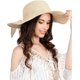 thumbnail image 3 of Sombrero de paja para playa NQ Sombrero suave plegable ala ancha protección UV UPF 50 M 56-58 cm, 3 of 5