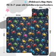 thumbnail image 5 of Monster Cartoon Truck Black Pattern Teens Toddler Nap Mat with Pillow, Sleeping Mat Bag for Preschool Daycare 59"x22", 5 of 6