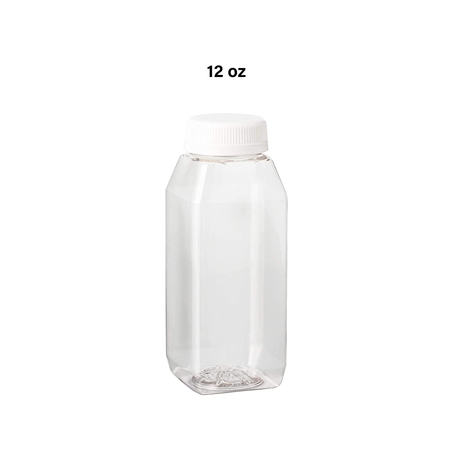 TOMNK 45pcs 12oz Plastic Juice Bottles with Caps Empty Reusable Clear  Bottles with Label, Funnel and…See more TOMNK 45pcs 12oz Plastic Juice  Bottles