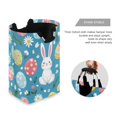 thumbnail image 3 of Yayeee Freestanding Laundry Hamper with Handle Collapsible Large Storage Basket for Clothes, Blue Easter Bunny, 3 of 7