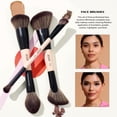 thumbnail image 4 of Juego de brochas de maquillaje Jessup T600, 7 piezas, doble cara, color melocotón, 4 of 8