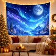 thumbnail image 3 of Mountain Lake Vast with Nighttime Starry Luminous Full, Mystical Fantasy for Space Lovers, Galaxy Room Decor, Christmas Gift, Tapestry Wall Hanging for Bedroom and Dorm, 3 of 7