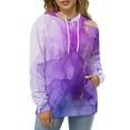 thumbnail image 4 of Purple Gold Marble Art(2)-1 3d Sweatshirts Hoodie Fashion Casual Personality Men's Women Street Hoodie Pullovers Long Sleeve Comfortable Top, 4 of 6